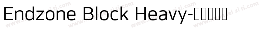 Endzone Block Heavy字体转换